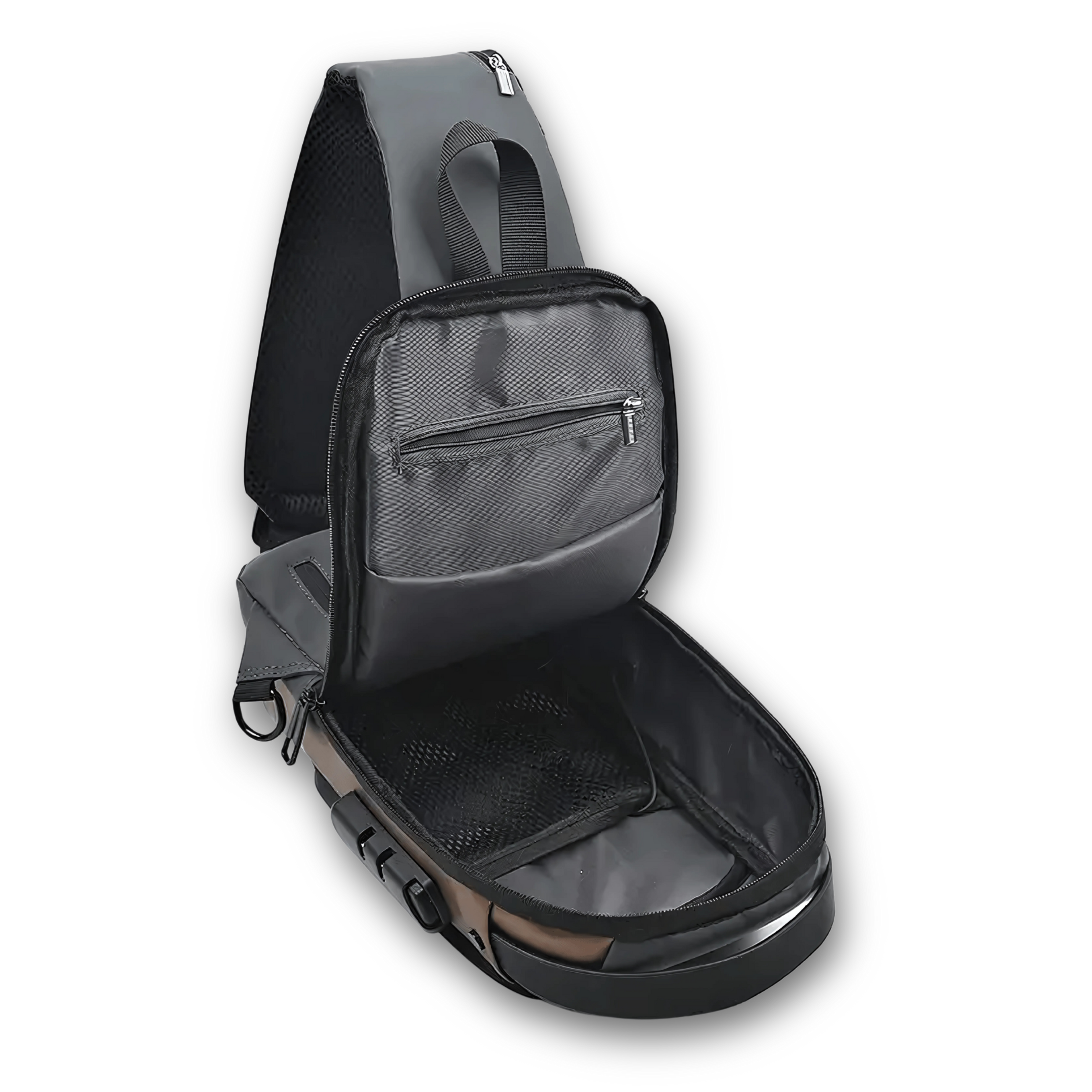 Biztonsági záras melltáska